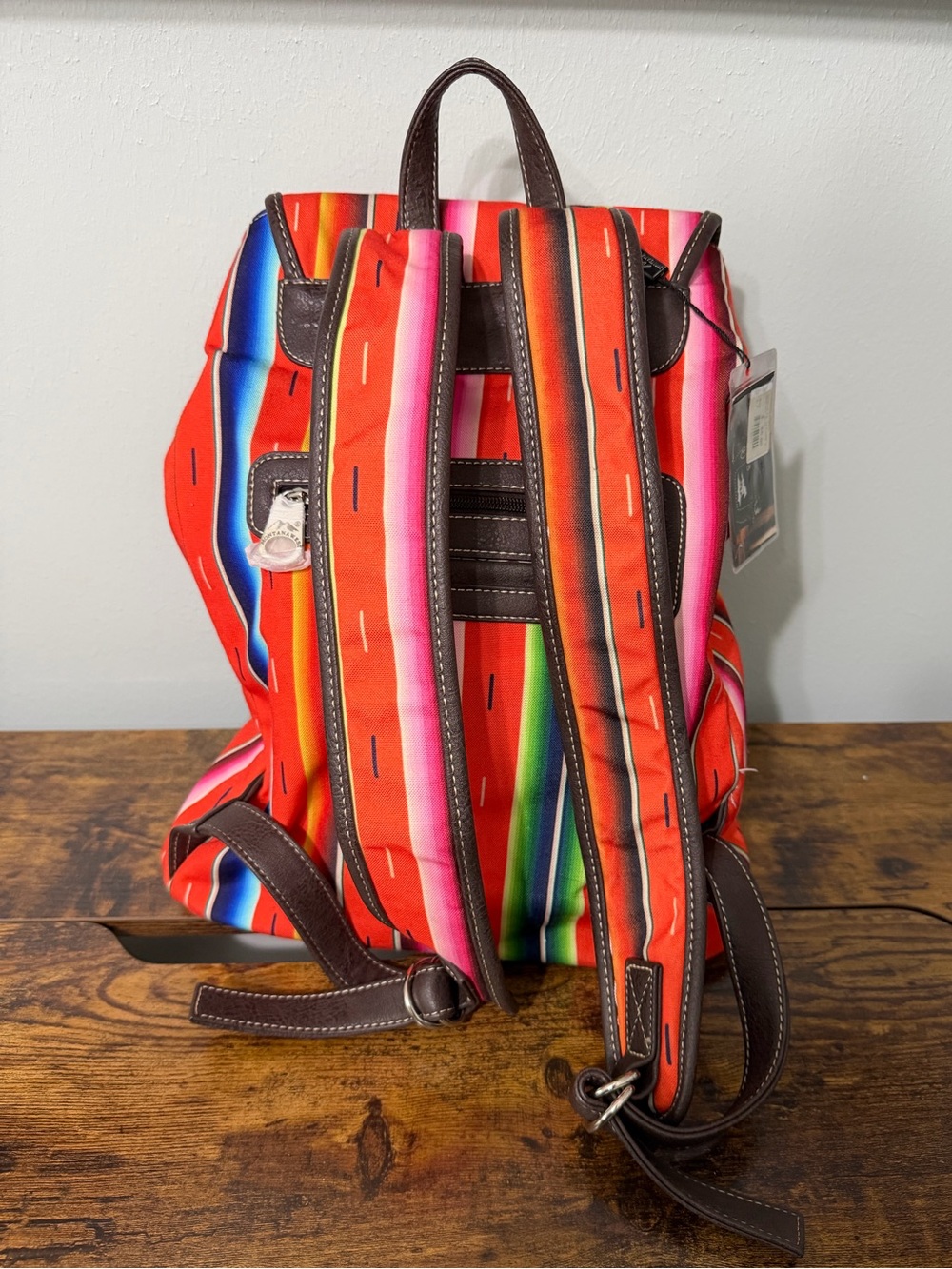 Montana West Colorful Santa Fe Sarape Backpack - Picture 2 of 16